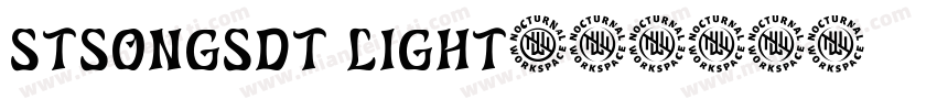stsongsdt light字体转换